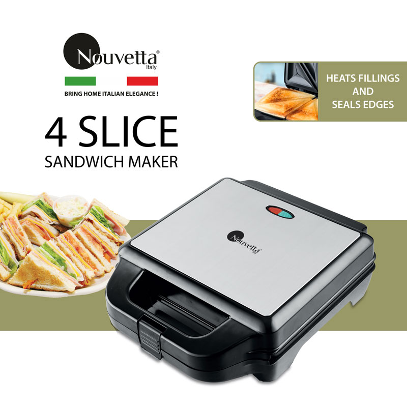 4 SLICE SANDWICH TOASTER Nouvetta